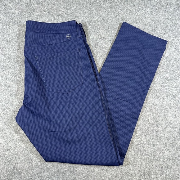 Vineyard Vines Other - Vineyard Vines Pants Mens 32x32 Blue On-The-Go 5-Pocket Tech Herringbone Printed